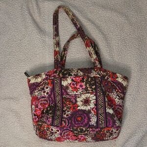 Vera Bradley Purple and Red Floral Tote